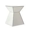 Casa Padrino Luxus Art Deco Designer Beistelltisch aus Spiegelglas - 42 x 40 x H. 55 cm