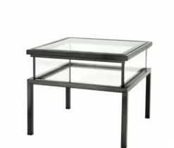 Casa Padrino Luxus Art Deco Designer Beistelltisch Bronze 65 x 65 x H. 55,5 cm