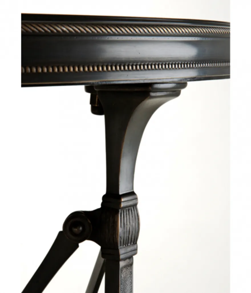 Casa Padrino Luxus Art Deco Designer Beistelltisch Anthrazit 42 x H. 55 cm - Edler Beistelltisch