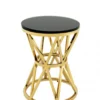 Casa Padrino Luxus Art Deco Designer Beistelltisch Gold 29 x H. 39 cm - Luxus Kollektion