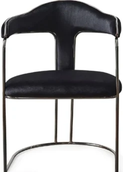 Casa Padrino Luxus Art Deco Esszimmer Stuhl 6er Set mit Armlehnen Schwarz / Bronze 60 x 58 x H. 92 cm - Esszimmer Möbel - Restaurant Möbel - Art Deco Möbel - Luxus Möbel