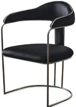 Casa Padrino Luxus Art Deco Esszimmer Stuhl 6er Set mit Armlehnen Schwarz / Bronze 60 x 58 x H. 92 cm - Esszimmer Möbel - Restaurant Möbel - Art Deco Möbel - Luxus Möbel