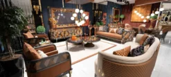 Casa Padrino Luxus Art Deco Esszimmer Set - Esstisch & 8 Stühle