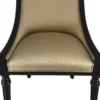Casa Padrino Luxus Art Deco Esszimmer Stuhl Gold / Schwarz H. 110 cm - Barock Möbel
