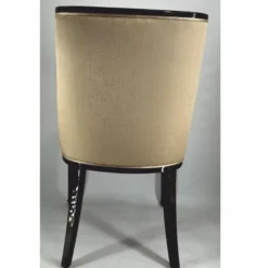 Casa Padrino Luxus Art Deco Esszimmer Stuhl Gold / Schwarz H. 110 cm - Barock Möbel