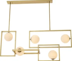 Casa Padrino Luxus Art Deco Kronleuchter Antik Messingfarben / Weiß Ø 160 x 38 x H. 70,5 cm - Wohnzimmer Kronleuchter - Hotel Kronleuchter - Luxus Qualität