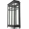 Casa Padrino Luxus Art Deco Mahagoni Kleiderschrank Schwarz 147 x H. 238 cm