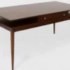 Casa Padrino Luxus Art Deco Schreibtisch mit Schublade Braun 154 x 80 x H. 78 cm - Massivholz Bürotisch - Büromöbel - Luxus Qualität