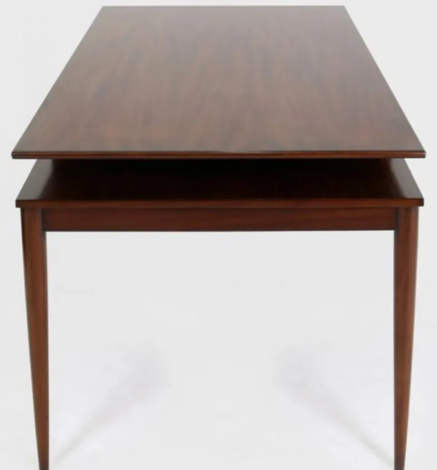 Casa Padrino Luxus Art Deco Schreibtisch mit Schublade Braun 154 x 80 x H. 78 cm - Massivholz Bürotisch - Büromöbel - Luxus Qualität