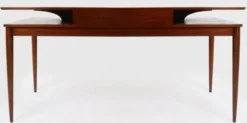 Casa Padrino Luxus Art Deco Schreibtisch mit Schublade Braun 154 x 80 x H. 78 cm - Massivholz Bürotisch - Büromöbel - Luxus Qualität