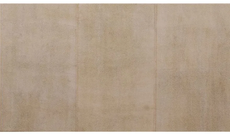 Casa Padrino Luxus Art Deco Schreibtisch mit 2 Schubladen Creme / Dunkelbraun 119 x 66 x H. 77 cm - Massivholz Bürotisch mit geprägtem Leder - Büro Möbel - Art Deco Möbel - Luxus Möbel