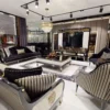Casa Padrino Luxus Art Deco Wohnzimmer Sessel Schwarz / Gold - Art Deco Wohnzimmer & Hotel Möbel - Luxus Kollektion
