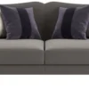 Casa Padrino Luxus Art Deco Wohnzimmer Sofa Grau / Schwarz / Silber 250 x 100 x H. 103 cm - Luxus Qualität - Art Deco Möbel