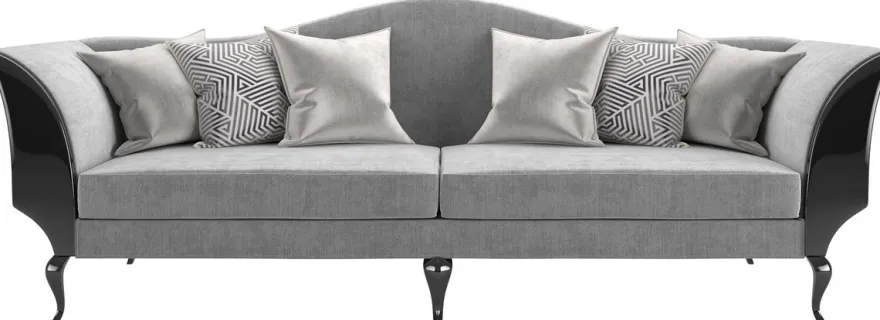 Casa Padrino Luxus Art Deco Wohnzimmer Set Grau / Schwarz / Silber - 2 Sofas & 2 Sessel & 1 Couchtisch mit Marmorplatte - Edle Art Deco Wohnzimmer Möbel