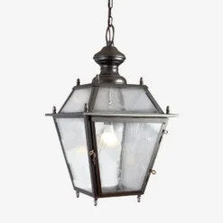 Casa Padrino Luxus Außen Hängeleuchte Laterne Gold B. 33.5 cm - Handgefertigte Laterne aus Schmiedeeisen - Luxus Kollektion - Edel & Prunkvoll