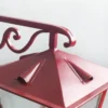 Casa Padrino Luxus Außen Laterne Gold B. 26.5 x H. 39 cm - Handgefertigte Laterne aus Schmiedeeisen - Luxus Kollektion - Edel & Prunkvoll