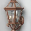 Casa Padrino Luxus Außen Laterne Rostbraun B. 37 x H. 70 cm - Handgefertigte Laterne aus Schmiedeeisen - Luxus Kollektion - Edel & Prunkvoll