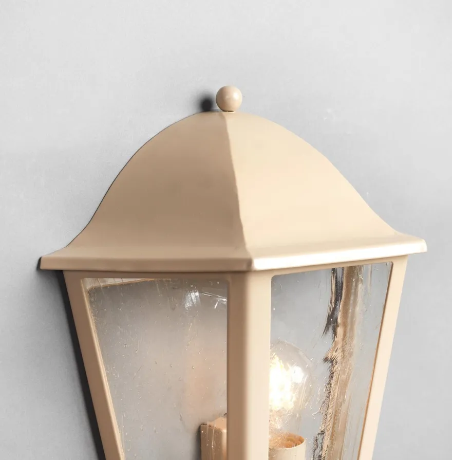 Casa Padrino Luxus Außen Laterne Gold B. 32 x H. 36 cm - Handgefertigte Laterne aus Schmiedeeisen - Luxus Kollektion - Edel & Prunkvoll