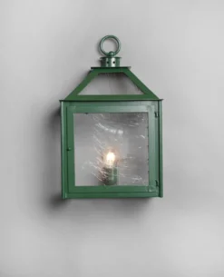 Casa Padrino Luxus Außen Laterne Grün B. 32.5 x H. 56 cm - Handgefertigte Laterne aus Schmiedeeisen - Luxus Kollektion - Edel & Prunkvoll