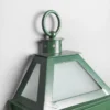 Casa Padrino Luxus Außen Laterne Grün B. 33 x H. 69.5 cm - Handgefertigte Laterne aus Schmiedeeisen - Luxus Kollektion - Edel & Prunkvoll