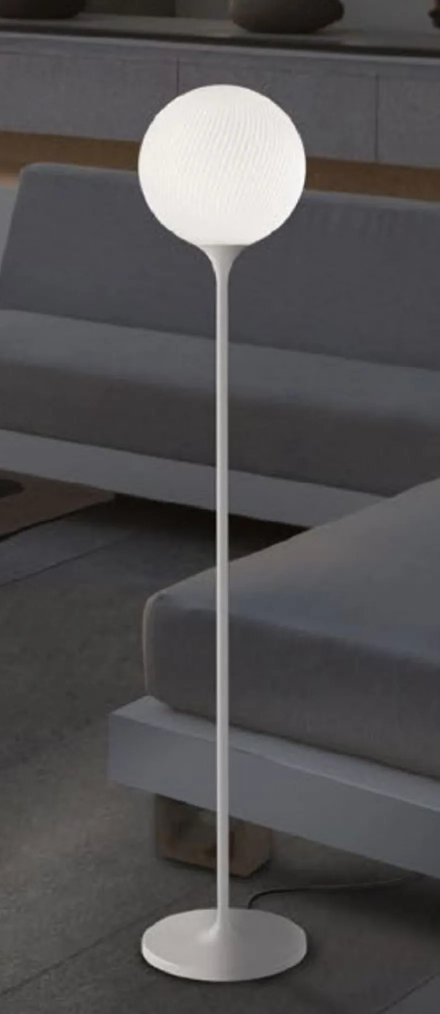 Casa Padrino Luxus Außenstehleuchte Weiß Ø 30 x H. 160 cm - Elegante Gartenlaterne - Gartenbeleuchtung - Außenbeleuchtung - Luxus Qualität - Made in Italy