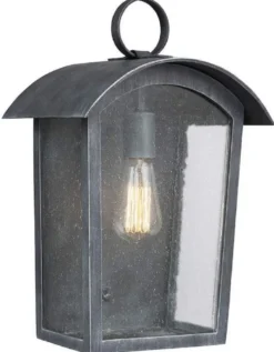 Casa Padrino Luxus Außenwandleuchte Schwarz H. 41,3 cm - Luxus Außenbeleuchtung