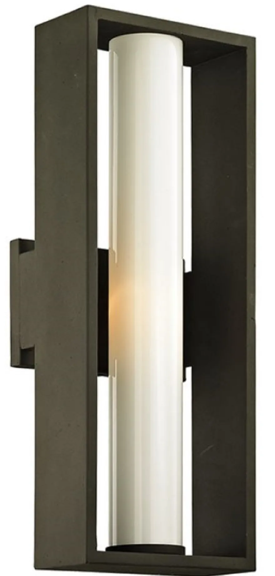 Casa Padrino Luxus Außenwandleuchte Bronze / Weiß 17,15 x 13,97 x H. 45,09 cm - Metall Außenleuchte mit Glas Lampenschirm - Luxus Außenleuchten - Außenbeleuchtung