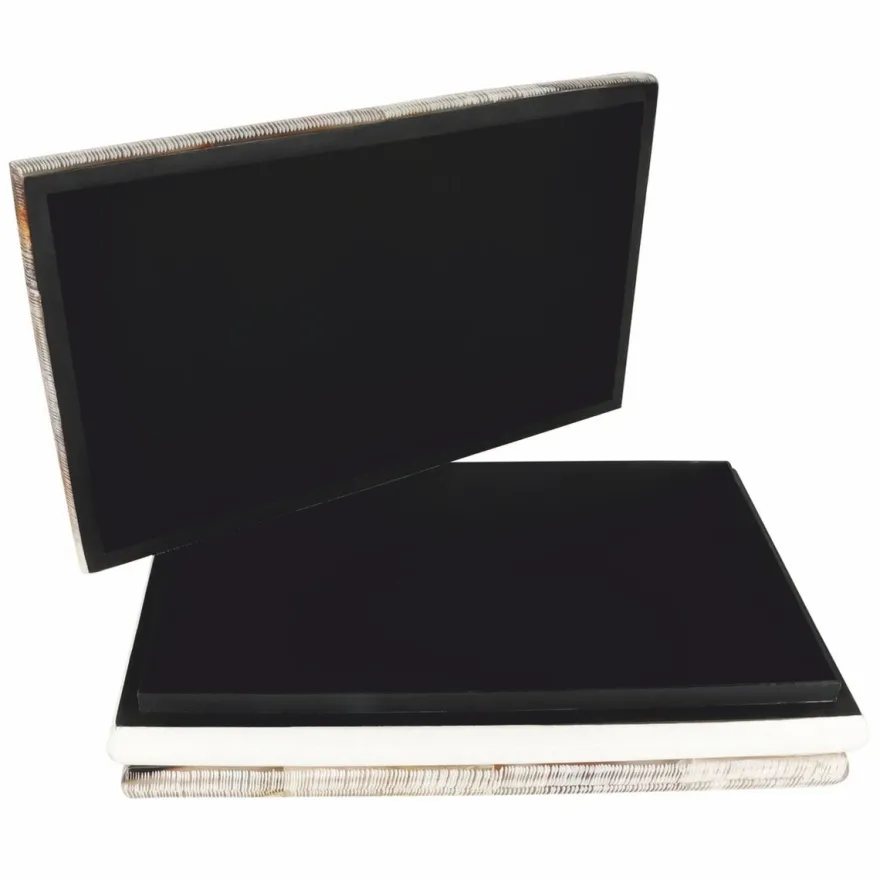 Casa Padrino Luxus Aufbewahrungsbox Bunt / Weiß / Schwarz 24,5 cm - Luxus Accessoires