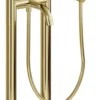 Casa Padrino Luxus Badewannenarmatur Gold - Freistehende Messing Badewannen Armatur mit Handbrause - Luxus Badezimmer Zubehör