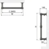 Casa Padrino Luxus Badezimmer Handtuchwärmer Messing 49,4 x 14,5 x H. 60 cm - Elektrischer Handtuch Wärmer - Edelstahl Handtuchheizkörper - Luxus Badezimmer Zubehör