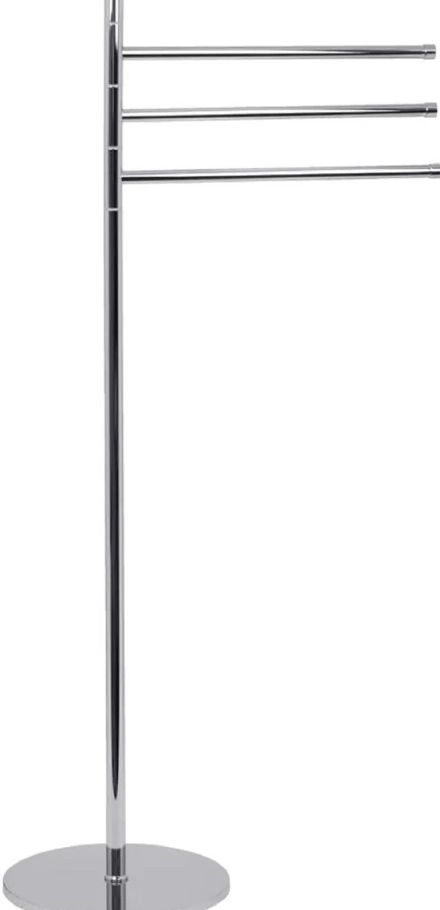 Casa Padrino Luxus Badezimmer Handtuchhalter Silber Ø 24 x 33,5 x H. 94 cm - Freistehender Messing Handtuchhalter - Badezimmer Möbel - Hotel Möbel - Luxus Qualität - Made in Italy