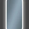 Casa Padrino Luxus Badezimmer Spiegel 45 x 2,5 x H. 105 cm - Ovaler Wandspiegel mit LED Beleuchtung - Badezimmer Möbel - Badezimmer Accessoires - Luxus Möbel