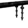 Casa Padrino Luxus Barock Bartisch Schwarz 400 x 80 x H. 109 cm - Handgefertigter Massivholz Tisch - Edle Barock Bar Möbel - Hotel Möbel - Luxus Qualität