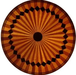 Casa Padrino Luxus Barock Beistelltisch Braun / Gold Ø 40 x H. 65 cm - Runder Mahagoni Tisch im Barockstil - Barock Möbel