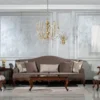 Casa Padrino Luxus Barock Beistelltisch Braun - Quadratischer Massivholz Tisch im Barockstil - Luxus Wohnzimmer Möbel im Barockstil - Barock Möbel - Edel & Prunkvoll