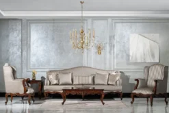 Casa Padrino Luxus Barock Beistelltisch Braun - Quadratischer Massivholz Tisch im Barockstil - Luxus Wohnzimmer Möbel im Barockstil - Barock Möbel - Edel & Prunkvoll