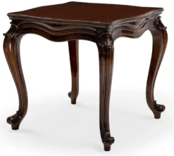Casa Padrino Luxus Barock Beistelltisch Braun - Quadratischer Massivholz Tisch im Barockstil - Luxus Wohnzimmer Möbel im Barockstil - Barock Möbel - Edel & Prunkvoll