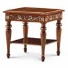 Casa Padrino Luxus Barock Beistelltisch Dunkelbraun / Gold H. 60 cm - Barock Möbel - Made in Italy