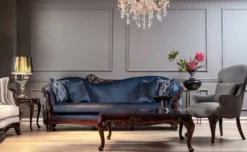 Casa Padrino Luxus Barock Beistelltisch Dunkelbraun - Handgefertigter Tisch im Barockstil - Barock Wohnzimmer Möbel - Edel & Prunkvoll