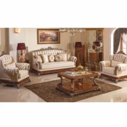 Casa Padrino Luxus Barock Beistelltisch Braun / Bronze H. 100 cm - Barockstil Möbel