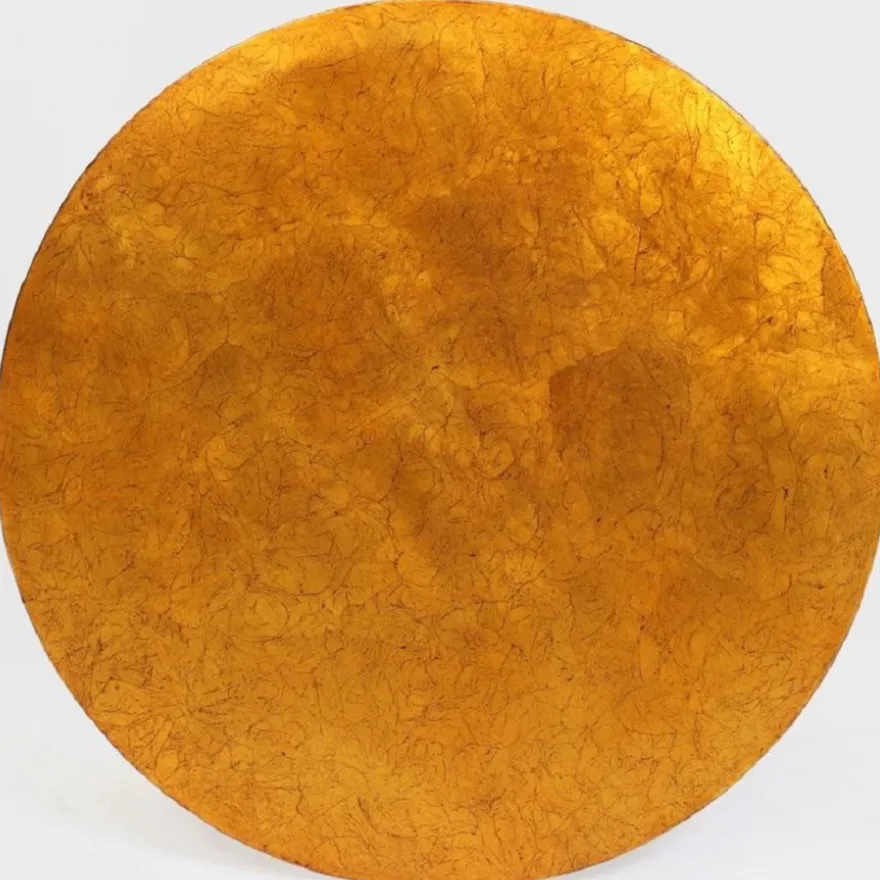 Casa Padrino Luxus Barock Beistelltisch Antik Gold Ø 50 x H. 66 cm - Runder Massivholz Tisch - Barock Möbel