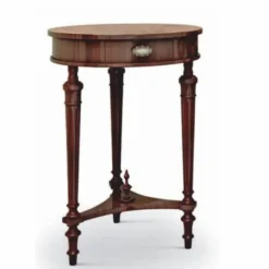 Casa Padrino Luxus Barock Beistelltisch Braun H. 71,5 cm - Barock Möbel - Made in Italy