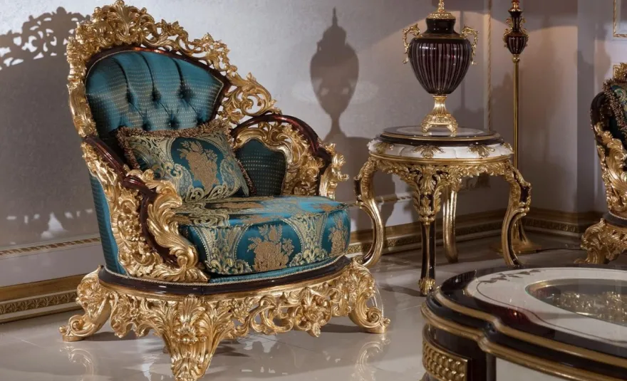 Casa Padrino Luxus Barock Beistelltisch Weiß / Braun / Gold - Prunkvoller Massivholz Tisch im Barockstil - Barock Wohnzimmer Möbel - Edel & Prunkvoll