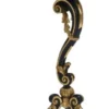 Casa Padrino Luxus Barock 3-Bein Konsole Schwarz / Gold - Made in Italy