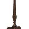 Casa Padrino Luxus Barock Beistelltisch Dunkelbraun / Gold Ø 30 x H. 62 cm - Runder Mahagoni Blumentisch