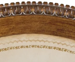 Casa Padrino Luxus Barock Beistelltisch Braun / Weiß Ø 47 x H. 70 cm - Barock Wohnzimmermöbel