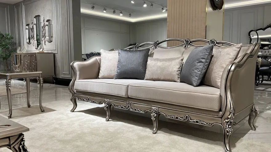 Casa Padrino Luxus Barock Beistelltisch Silber - Quadratischer Massivholz Tisch im Barockstil - Luxus Wohnzimmer Möbel im Barockstil - Barock Möbel - Edel & Prunkvoll