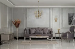 Casa Padrino Luxus Barock Beistelltisch Silber - Quadratischer Massivholz Tisch im Barockstil - Luxus Wohnzimmer Möbel im Barockstil - Barock Möbel - Edel & Prunkvoll