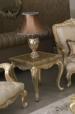 Casa Padrino Luxus Barock Beistelltisch Antik Gold - Prunkvoller handgefertigter Tisch im Barockstil - Barock Wohnzimmer Möbel