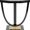 Casa Padrino Luxus Barock Beistelltisch Schwarz / Gold 60 x 60 x H. 65 cm - Eleganter 8-eckiger Tisch im Barockstil - Barock Möbel